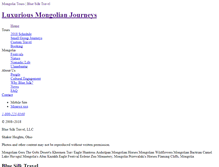 Tablet Screenshot of bluesilktravel.com